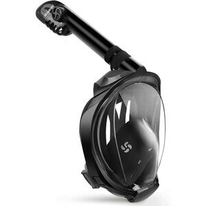 Full Face Snorkel , Diving for and Adults,180° Panoramic View Snorkel with BAG